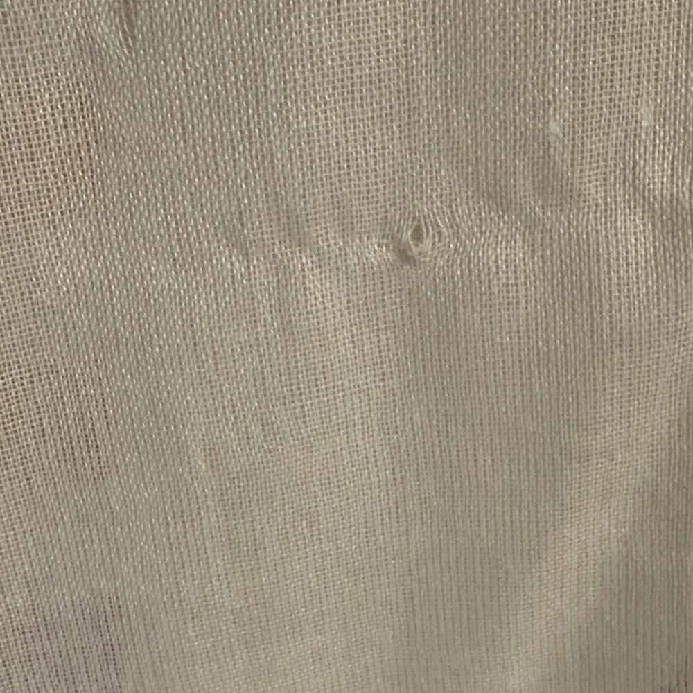 Sonoma Cream Shawl with Yellow and Brown Stripes - Picture 4 of 6